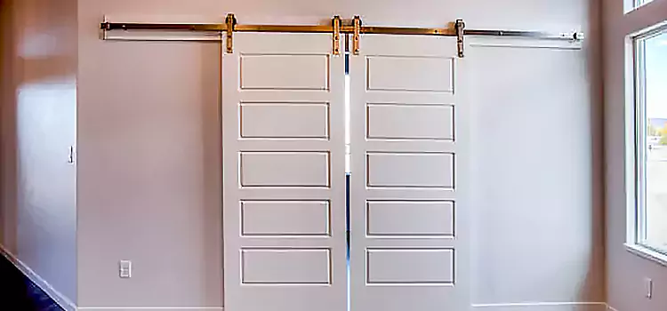 Glass Barn Door with Installation Hardware Kit Riviera Beach